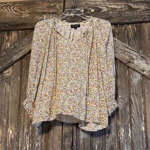 Cynthia Rowley Floral Peasant Blouse